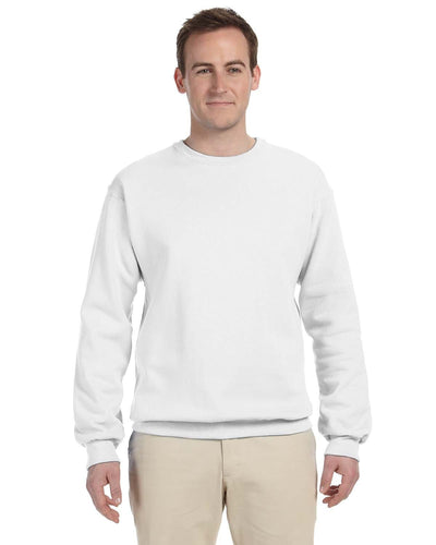 Jerzees 50/50 Crewneck Sweatshirt 562 | White - Front