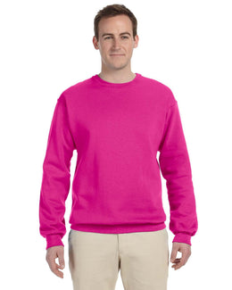 Jerzees 50/50 Crewneck Sweatshirt 562 | Cyber Pink - Front