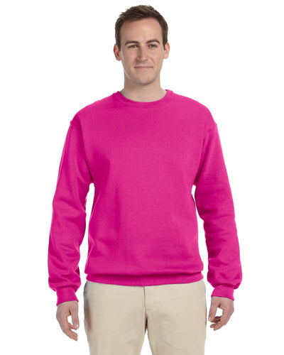 Jerzees 50/50 Crewneck Sweatshirt 562 | Cyber Pink - Front