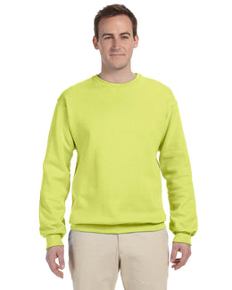 Jerzees 50/50 Crewneck Sweatshirt 562 | Safety Green - Front