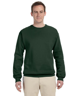 Jerzees 50/50 Crewneck Sweatshirt 562 | Forest Green - Front