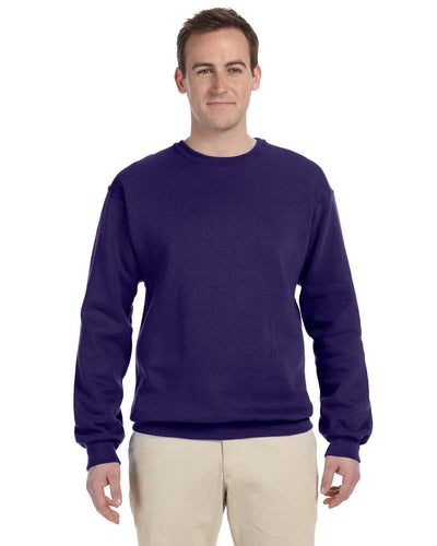 Jerzees 50/50 Crewneck Sweatshirt 562 | Deep Purple - Front