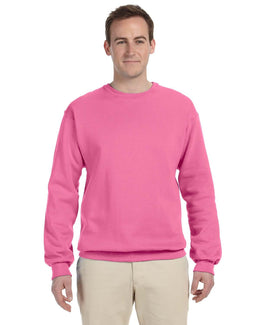Jerzees 50/50 Crewneck Sweatshirt 562 | Neon Pink - Front