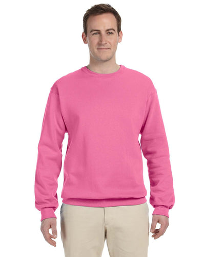 Jerzees 50/50 Crewneck Sweatshirt 562 | Neon Pink - Front