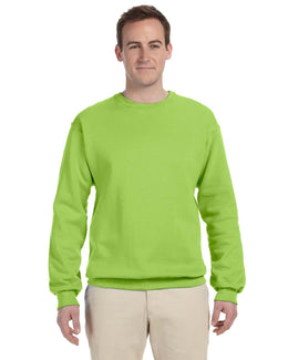 Jerzees 50/50 Crewneck Sweatshirt 562 | Neon Green - Front