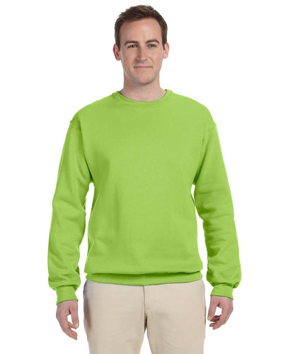 Jerzees 50/50 Crewneck Sweatshirt 562 | Neon Green - Front