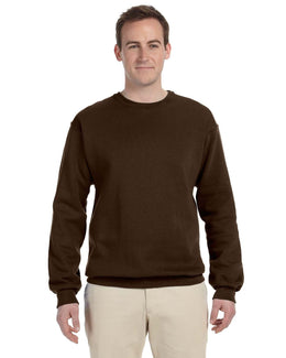 Jerzees 50/50 Crewneck Sweatshirt 562 | Chocolate - Front