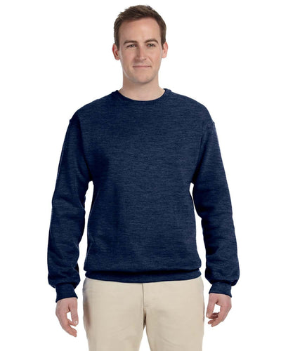 Jerzees 50/50 Crewneck Sweatshirt 562 | Vintage Hth Navy - Front