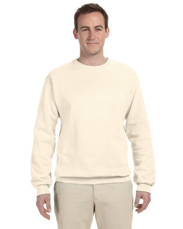 Jerzees 50/50 Crewneck Sweatshirt 562 | Sweet Cream Hth - Front