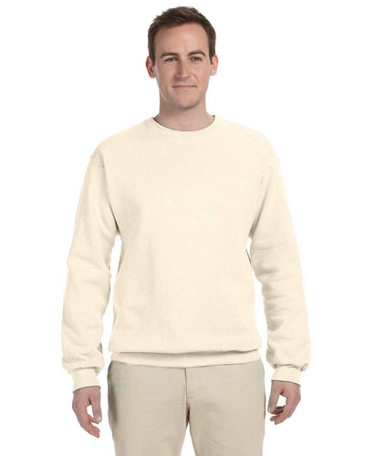 Jerzees 50/50 Crewneck Sweatshirt 562 | Sweet Cream Hth - Front