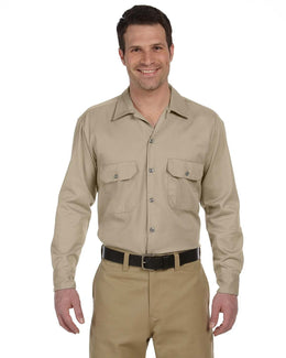 Dickies Long Sleeve Work Shirt 574 | Khaki - Front