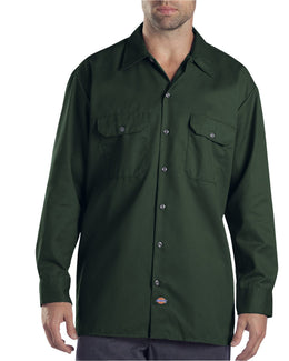 Dickies Long Sleeve Work Shirt 574 | Hunter Green - Front
