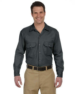 Dickies Long Sleeve Work Shirt 574 | Charcoal - Front