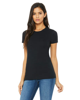 Bella+Canvas Ladies Favorite T-Shirt 6004 | Solid Blk Blend - Front