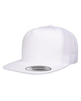Yupoong Adult 5-Panel Classic Trucker Cap 6006 | White - Front
