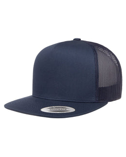 Yupoong Adult 5-Panel Classic Trucker Cap 6006 | Navy - Front