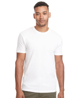 Next Level Mens Triblend Crew Tee 6010 | White - Front