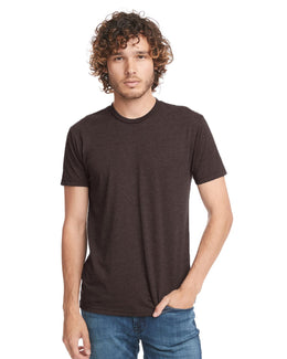 Next Level Mens Triblend Crew Tee 6010 | Cardinal Black - Front