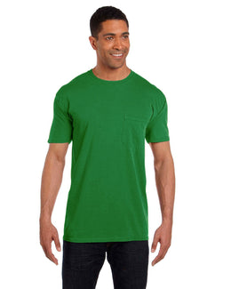 Comfort Colors Garment-Dyed Pocket T-Shirt 6030CC | Clover - Front