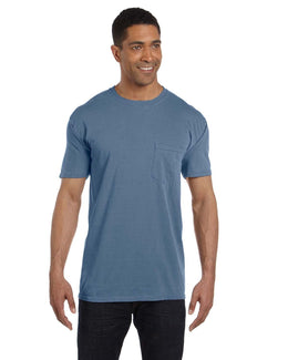Comfort Colors Garment-Dyed Pocket T-Shirt 6030CC | Blue Jean - Front