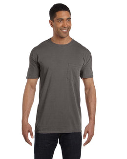 Comfort Colors Garment-Dyed Pocket T-Shirt 6030CC | Pepper - Front