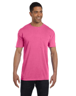 Comfort Colors Garment-Dyed Pocket T-Shirt 6030CC | Neon Pink - Front