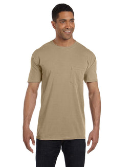Comfort Colors Garment-Dyed Pocket T-Shirt 6030CC | Khaki - Front