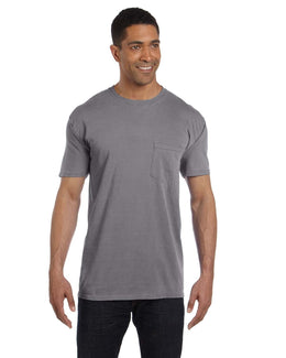 Comfort Colors Garment-Dyed Pocket T-Shirt 6030CC | Granite - Front