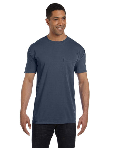 Comfort Colors Garment-Dyed Pocket T-Shirt 6030CC | Denim - Front