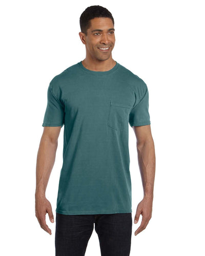 Comfort Colors Garment-Dyed Pocket T-Shirt 6030CC | Emerald - Front