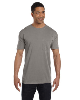 Comfort Colors Garment-Dyed Pocket T-Shirt 6030CC | Grey - Front