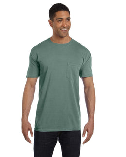 Comfort Colors Garment-Dyed Pocket T-Shirt 6030CC | Light Green - Front