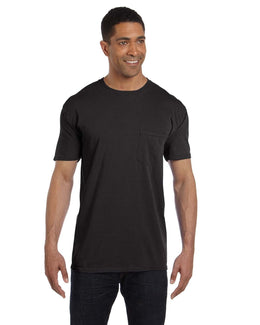 Comfort Colors Garment-Dyed Pocket T-Shirt 6030CC | Black - Front