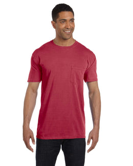 Comfort Colors Garment-Dyed Pocket T-Shirt 6030CC | Chili - Front