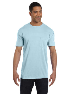 Comfort Colors Garment-Dyed Pocket T-Shirt 6030CC | Chambray - Front