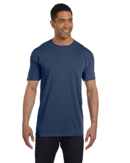 Comfort Colors Garment-Dyed Pocket T-Shirt 6030CC | China Blue - Front