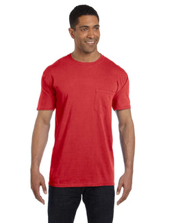 Comfort Colors Garment-Dyed Pocket T-Shirt 6030CC | Red - Front
