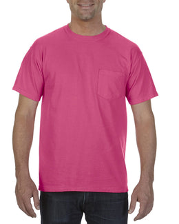 Comfort Colors Garment-Dyed Pocket T-Shirt 6030CC | Heliconia - Front