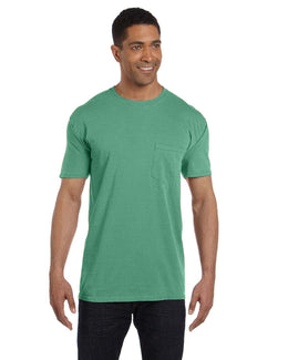 Comfort Colors Garment-Dyed Pocket T-Shirt 6030CC | Island Green - Front