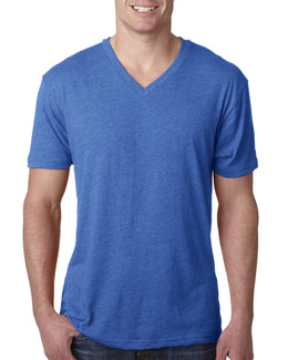 Next Level Mens Triblend V-Neck Tee 6040 | Vintage Royal - Front