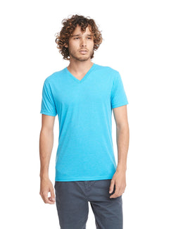 Next Level Mens Triblend V-Neck Tee 6040 | Vintage Turq - Front