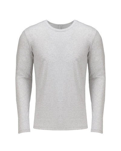 Next Level Triblend Long Sleeve Tee 6071 | Heather White - Front