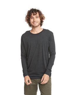 Next Level Triblend Long Sleeve Tee 6071 | Vintage Black - Front
