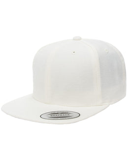 Yupoong 6-Panel Structured Flat Visor Cap 6089 | Natural - Front
