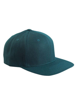 Yupoong 6-Panel Structured Flat Visor Cap 6089 | Spruce - Front