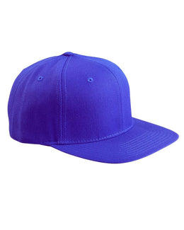 Yupoong 6-Panel Structured Flat Visor Cap 6089 | Royal - Front