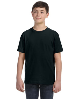 LAT Youth Fine Jersey T-Shirt 6101 | Black - Front