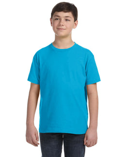 LAT Youth Fine Jersey T-Shirt 6101 | Turquoise - Front