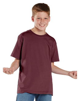 LAT Youth Fine Jersey T-Shirt 6101 | Maroon - Front