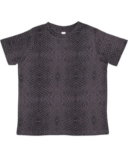LAT Youth Fine Jersey T-Shirt 6101 | Black Reptile - Front